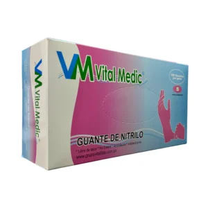 Guantes De Nitrilo Vital Medic Negros